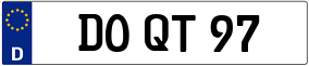 Trailer License Plate